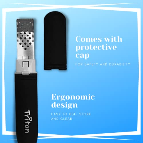 TRITON Professional 3 In 1 Foot Scraper for Pedicure, Foot Filer for Hard n Dead Skin Removing, Callus Remover for Feet, Foot Scrubber for Women n Men - Image 3