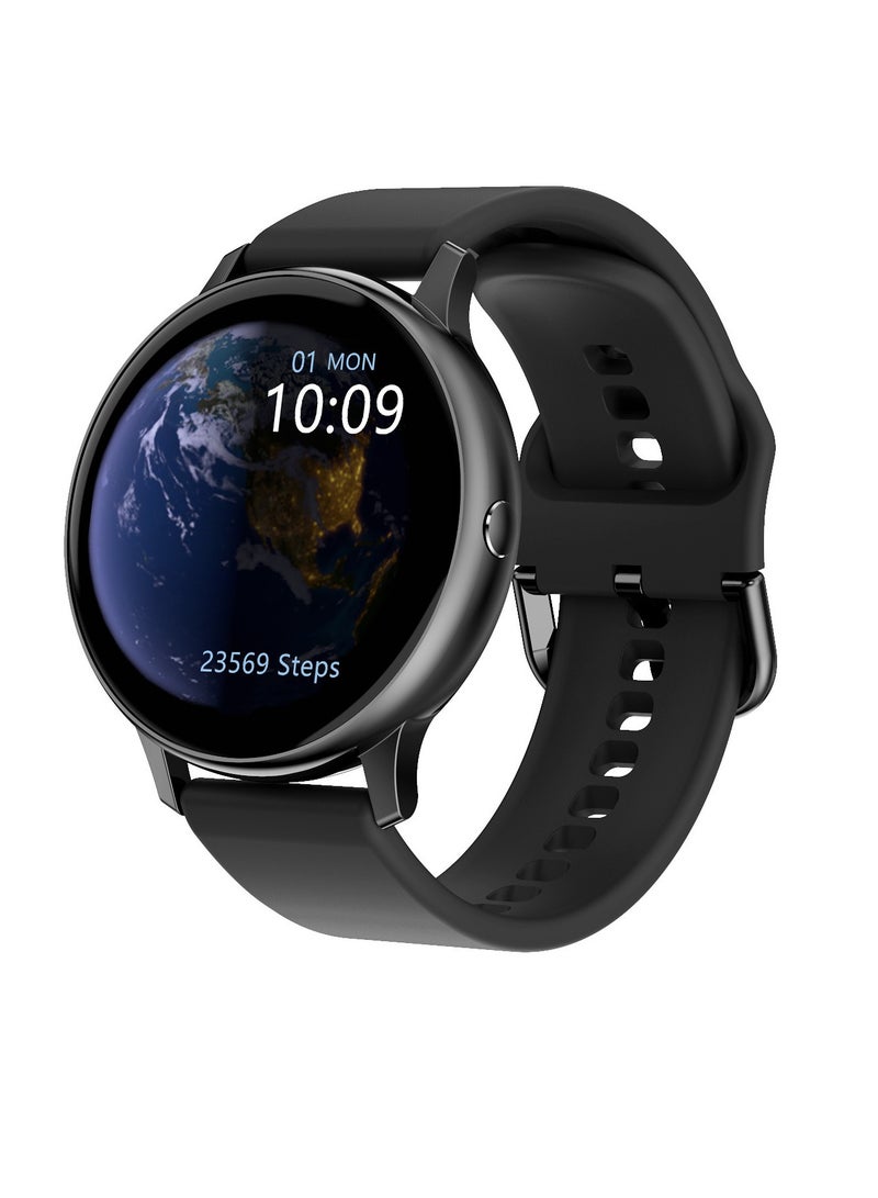 AROAQ DT88 Fitness Tracker, IP68 Waterproof Comfortable Smart Watch, Full Touch Screen Large Display Smart Wrist Watch, Durable Health Monitoring Watch With Multiple Functions, (1pc, Black) - Image 1