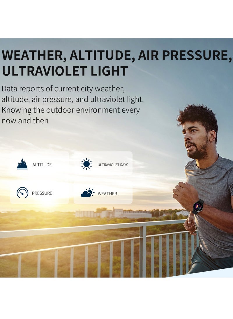 AROAQ DT88 Fitness Tracker, IP68 Waterproof Comfortable Smart Watch, Full Touch Screen Large Display Smart Wrist Watch, Durable Health Monitoring Watch With Multiple Functions, (1pc, Black) - Image 3