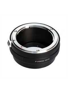 Fotasy Copper Nikkor Lens to Fuji X Adapter, NK F Mount to X Adapter, Compatible with Fujifilm X-Pro1 X-Pro2 X-Pro3 X-E2 X-E3 X-A10 X-T1 X-T2 X-T3 X-T4 X-T10 X-T20 X-T30 X-T30II X-T100 X-H1  - Image 1