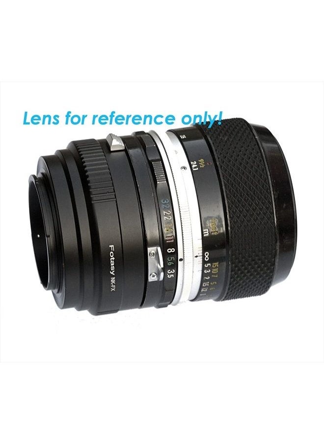 Fotasy - Copper Nikkor Lens to Fuji X Adapter, NK F Mount to X Adapter, Compatible with Fujifilm X-Pro1 X-Pro2 X-Pro3 X-E2 X-E3 X-A10 X-T1 X-T2 X-T3 X-T4 X-T10 X-T20 X-T30 X-T30II X-T100 X-H1 - Image 1