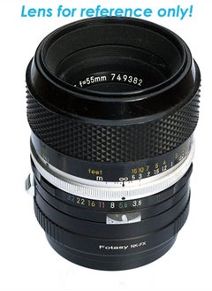 Fotasy Copper Nikkor Lens to Fuji X Adapter, NK F Mount to X Adapter, Compatible with Fujifilm X-Pro1 X-Pro2 X-Pro3 X-E2 X-E3 X-A10 X-T1 X-T2 X-T3 X-T4 X-T10 X-T20 X-T30 X-T30II X-T100 X-H1  - Image 4