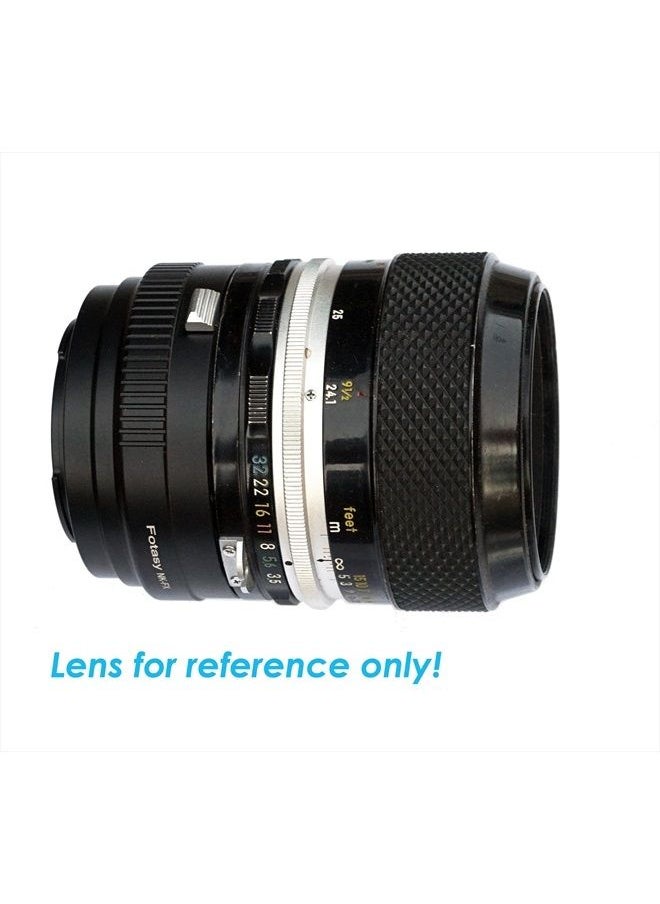 Fotasy - Copper Nikkor Lens to Fuji X Adapter, NK F Mount to X Adapter, Compatible with Fujifilm X-Pro1 X-Pro2 X-Pro3 X-E2 X-E3 X-A10 X-T1 X-T2 X-T3 X-T4 X-T10 X-T20 X-T30 X-T30II X-T100 X-H1 - Image 1