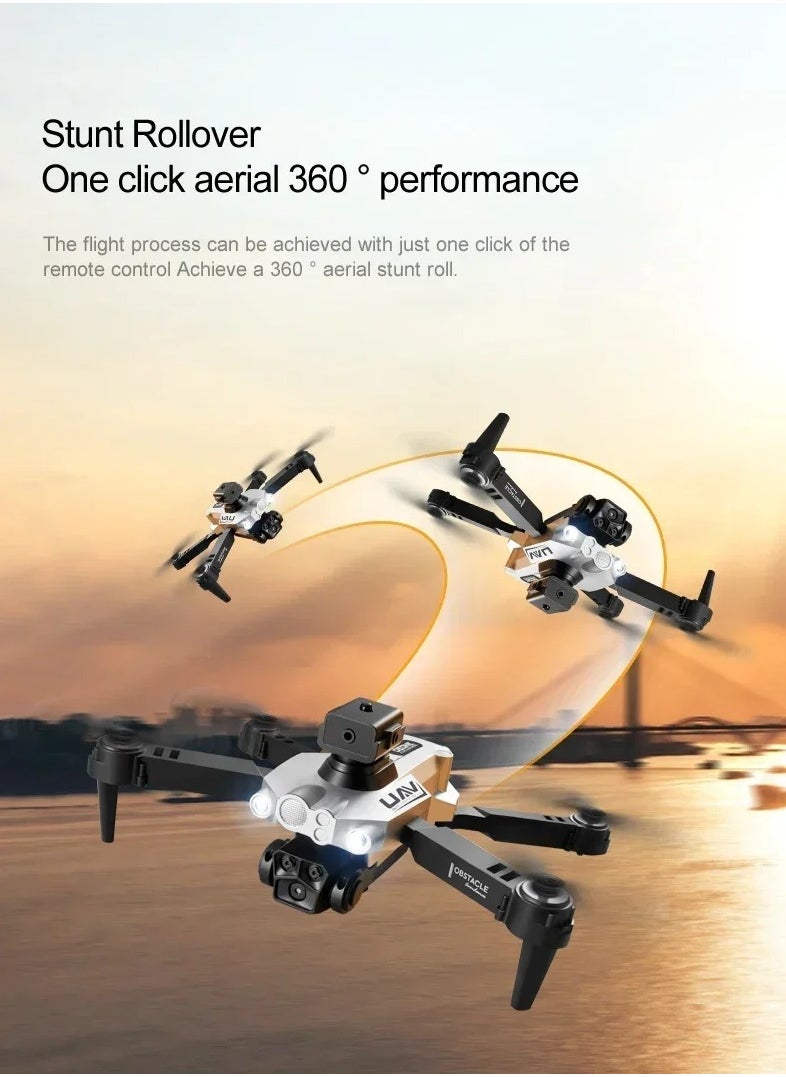 ارواق - LU200 Drone - 4K GPS احترافي للتصوير الجوي واي فاي وتحديد التدفق البصري بأربعة اتجاهات لتجنب العوائق كوادكوبتر للأطفال (3 بطاريات) - Image 1