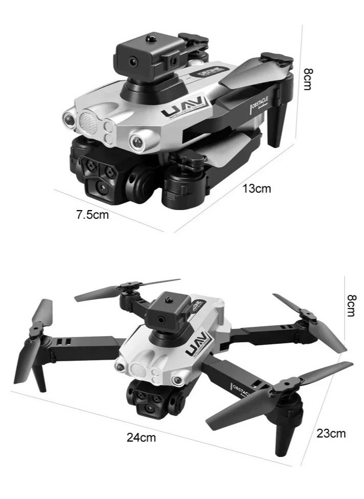 ارواق - LU200 Drone - 4K GPS احترافي للتصوير الجوي واي فاي وتحديد التدفق البصري بأربعة اتجاهات لتجنب العوائق كوادكوبتر للأطفال (3 بطاريات) - Image 1