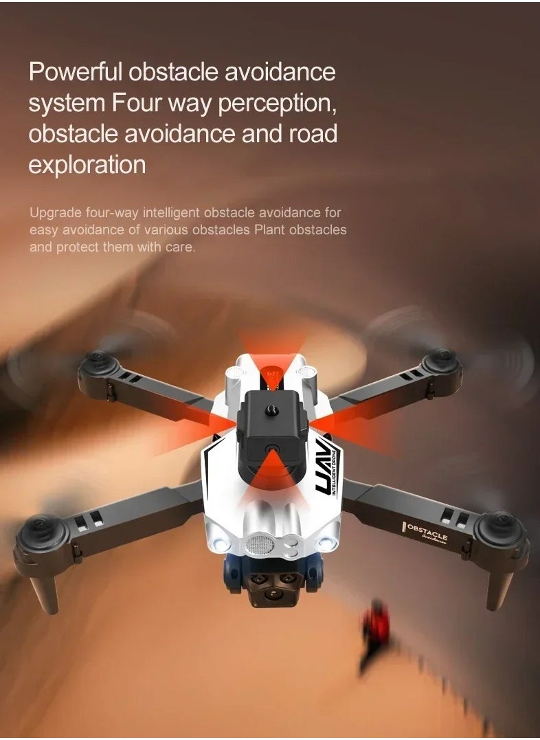 ارواق - LU200 Drone - 4K GPS احترافي للتصوير الجوي واي فاي وتحديد التدفق البصري بأربعة اتجاهات لتجنب العوائق كوادكوبتر للأطفال (3 بطاريات) - Image 1