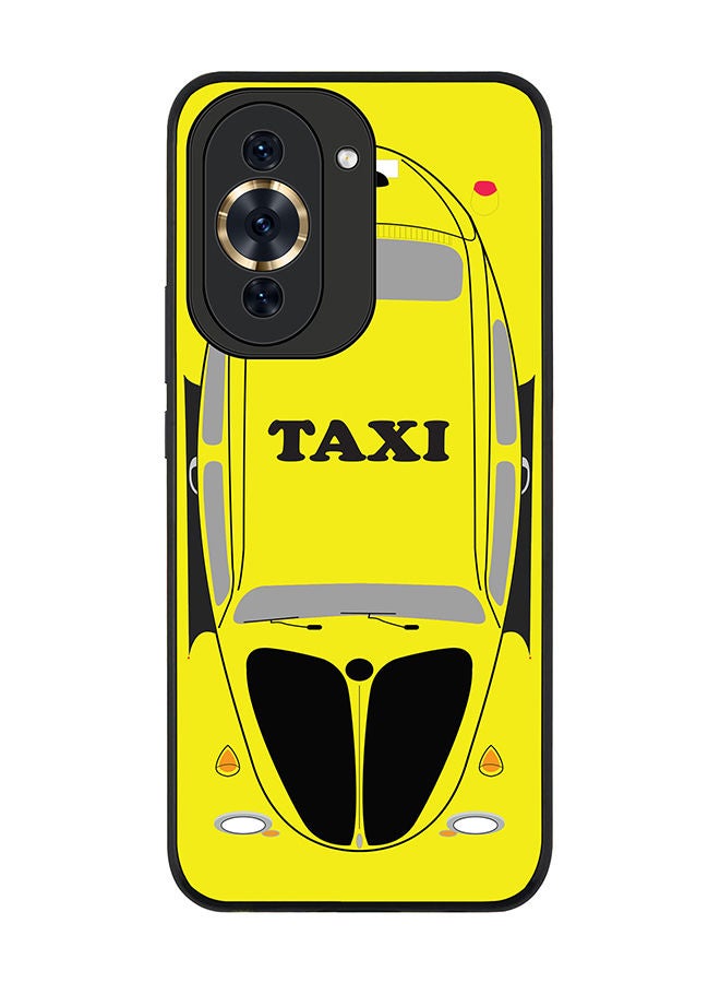 Stylizedd Rugged Black edge case for Huawei nova 10 Pro Slim fit Soft Case Flexible Rubber Edges Anti Drop TPU Gel Thin Cover - Yellow Taxi - Image 1