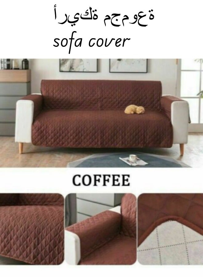 Washable Sofa Cover，With Adjustable Strap Storage Pocket ，Seat Cover Double Sided Furniture，Waterproof Sofa Cushion Cover Children/Pet Seat Sofa Cover Protective Cover - Image 1