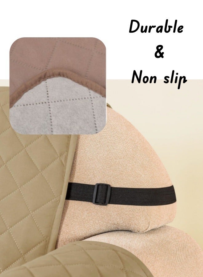 Washable Sofa Cover，With Adjustable Strap Storage Pocket ，Seat Cover Double Sided Furniture，Waterproof Sofa Cushion Cover Children/Pet Seat Sofa Cover Protective Cover - Image 5