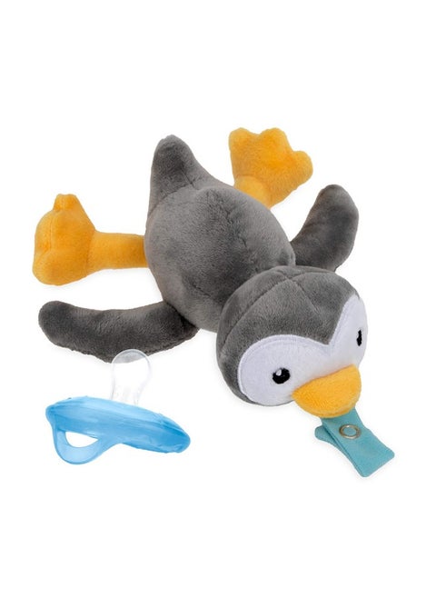 Calming Natural Flex Snuggleez Pacifier With Plush Combo Set For Cuddling With Comfort Penguin