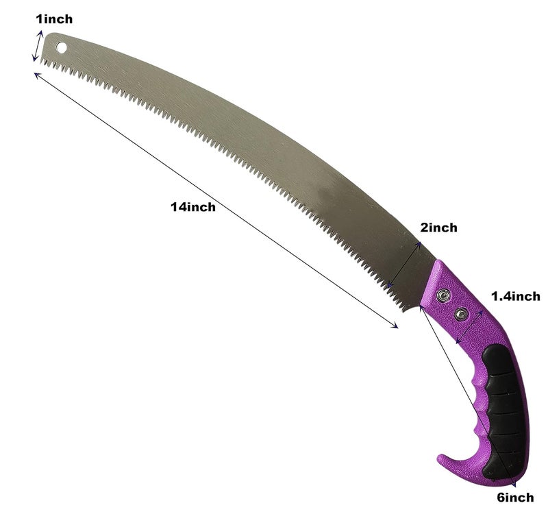 Inditrust Hand-Powered Pruning Saw gardening tool (330mm with plastic cover) - Image 2