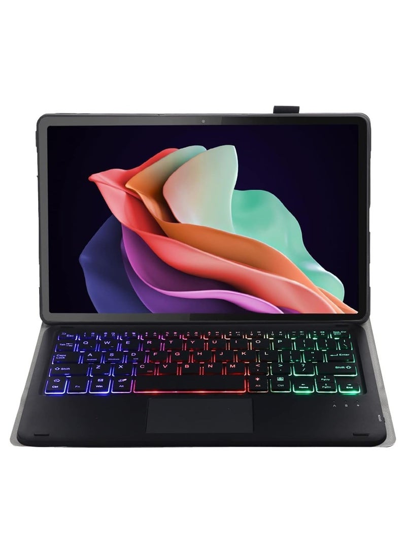 Touchpad Keyboard Case Compatible with Lenovo Tab P11 Gen 2 11.5 inch Tablet 2023 Magnetic Removable Wireless Colorful Backlit Keyboard Cover - Image 3