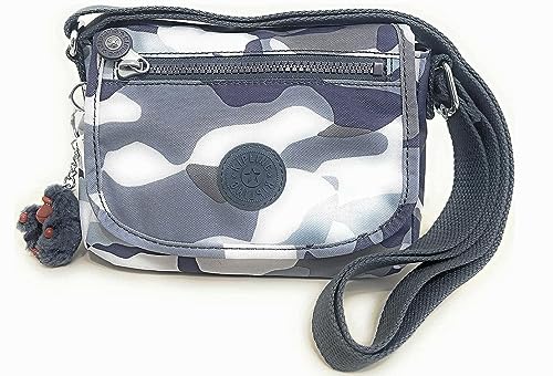 KIPLING KIPLING Kipling Sabian Alabaster Crossbody Mini Bag (One Size, Cool Camo Grey) - Image 1