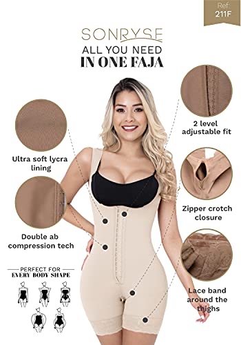 Sonryse 0211 - Body Faja Braless Panty Shaper Short - Fajas Colombianas XS - Image 5