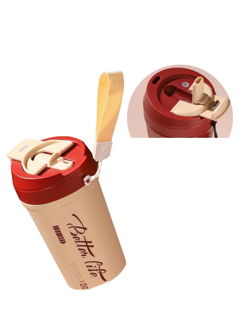 TYCOM Travel Coffee Mug 620 ML Stainless Steel Vacuum Ice and Hot Drinks Insulated Tumbler for Home Office Outdoor Works Beige.  - Image 2
