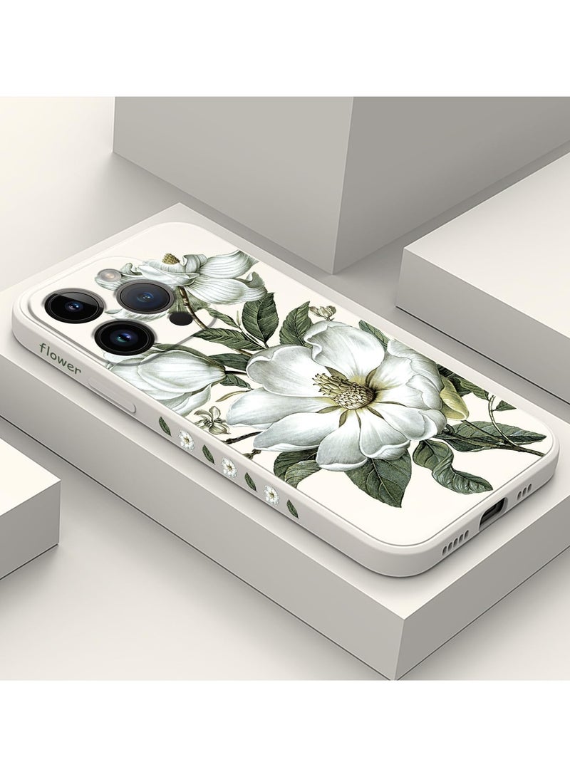 for iPhone 16 Pro Max Case Anti Scratch Microfiber Lining Phone Cover Silicone Ultra Slim Case for iPhone 16 Pro Max 6.9 inch-Cotton White - Image 2