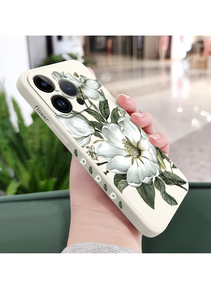for iPhone 16 Pro Max Case Anti Scratch Microfiber Lining Phone Cover Silicone Ultra Slim Case for iPhone 16 Pro Max 6.9 inch-Cotton White - Image 3