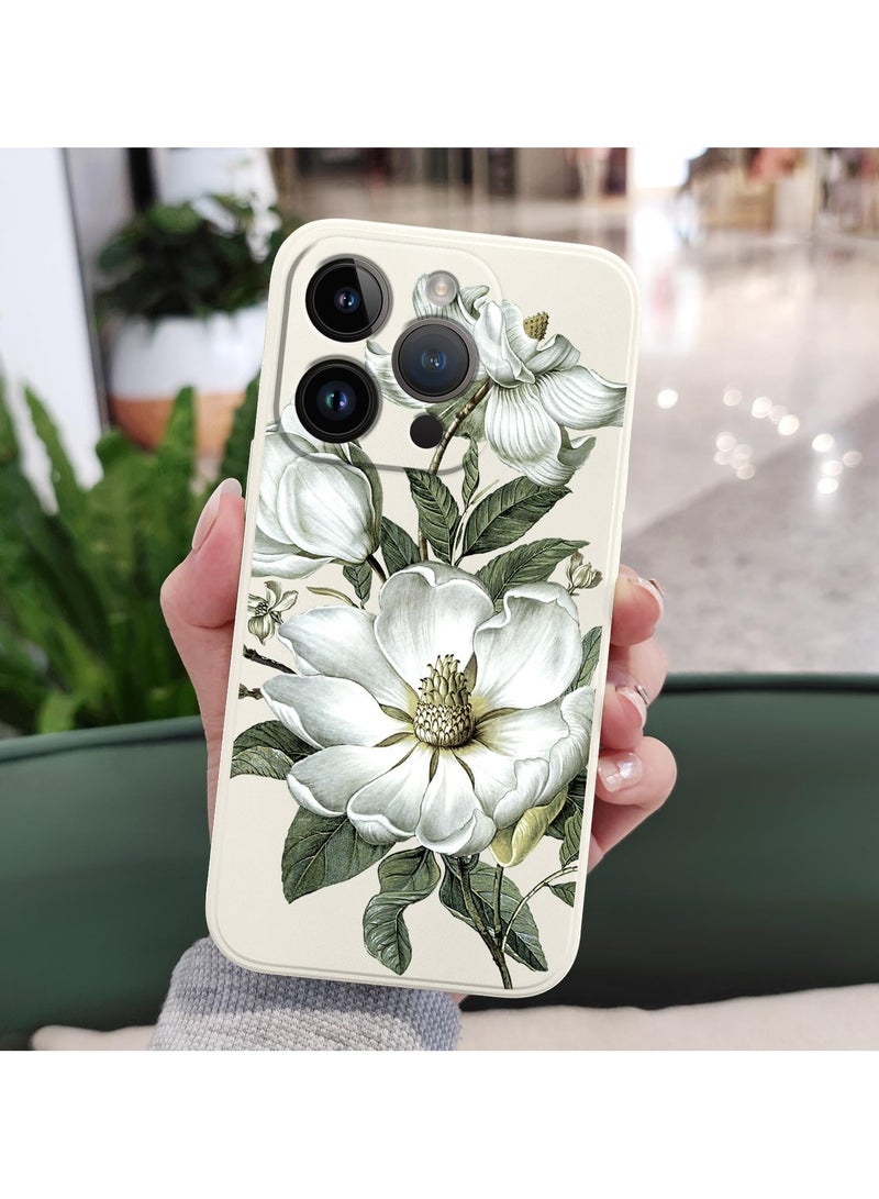 for iPhone 16 Pro Max Case Anti Scratch Microfiber Lining Phone Cover Silicone Ultra Slim Case for iPhone 16 Pro Max 6.9 inch-Cotton White - Image 4