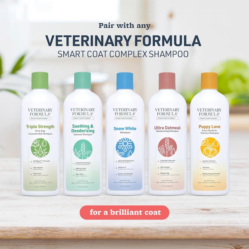 Veterinary Formula رذاذ فك تشابك الشعر اللامع والمرن، 8 أونصات سائلة – معزز اللمعان، رذاذ بلسم للكلاب – يفك تشابك الشعر المتشابك بسرعة – مع بروتين الحرير ومضادات الأكسدة - Image 3