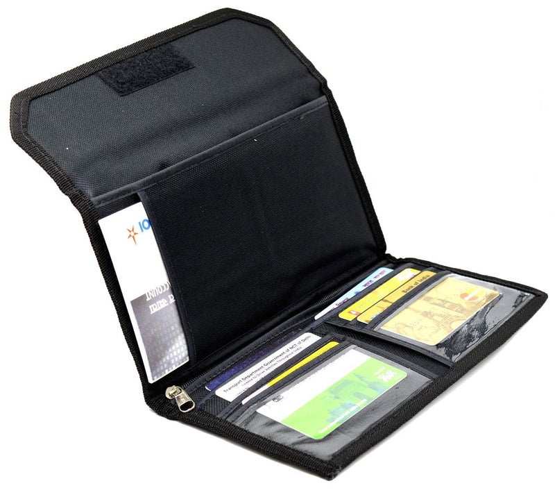 GreatDio Cheque Book Holder Multi Pocket Expanding Zip Pouch Travel Organizer Bag Case for Small Electronics and Accessories - (Color Will Be Sent As Per Stock Availability) - Image 4