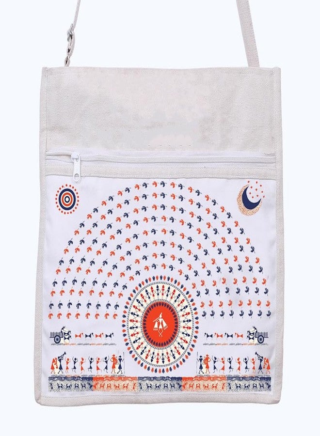 PrintingZone Classic Cross Body Tote Bag | 15kg Cotton Canvas Bag for Casual & Daily Carry - Image 2