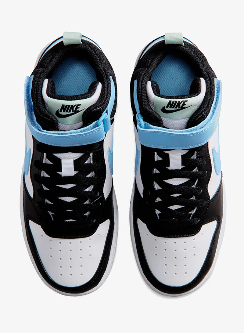 Nike WHITE/FOOTBALL BLUE-BLACK-ARCTIC GREEN Youth Court Borough Mid 2 Bg  | Best Price UAE
