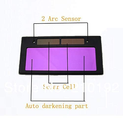 Bolt Safety Welding Auto Darkening Lens Eye Protecting Goggles Solar Powered Battery Light Filter Screen Pack of 1 (Black) - Image 3