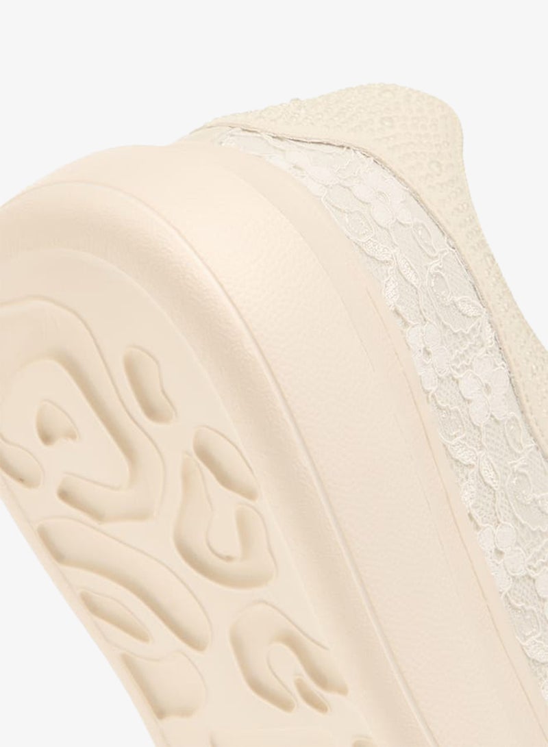 سيليست سنيكرز نسائي دانتيل بنقوش دانتيل وإغلاق برباط - Image 5