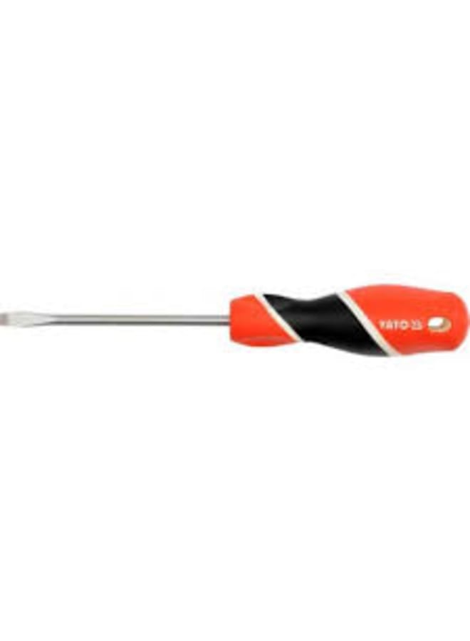 Yato YT-25914 Usual hand screwdriver, Kauch SL8*150 mm
YT-25914 Usual hand screwdriver, Kauch SL8*150 mm 