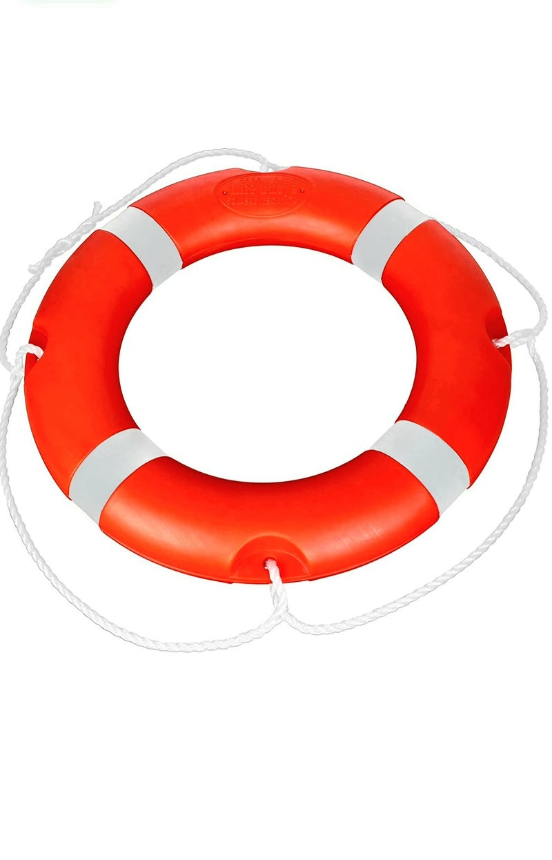 ABS INDUSTRY Rubber Floating Ring Bracelet Buckle Buoy for Water Rescue Life Saving Rope Sports Equipment (Orange)- Multi Color(Pack of 1) - Image 1