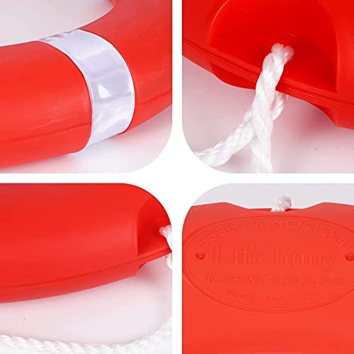 ABS INDUSTRY Rubber Floating Ring Bracelet Buckle Buoy for Water Rescue Life Saving Rope Sports Equipment (Orange)- Multi Color(Pack of 1) - Image 5