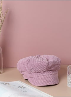 Pink Corduroy Vintage Newsboy Cap