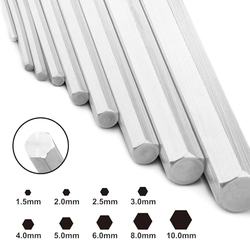 Ingco 9pcs Hex Key Set, 1.5mm - 10MM, Cr-V, Heat Treatment and Chrome Plate, Perfect For Carpenters, Construction - Image 4