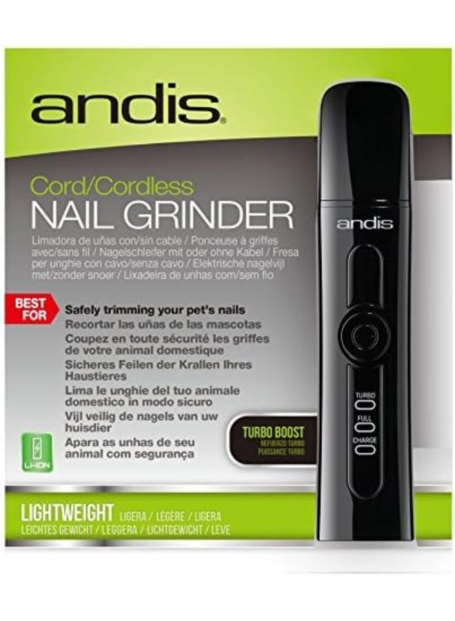 Andis Cord/Cordless Pet Nail Grinder for cats & Dogs - Image 3