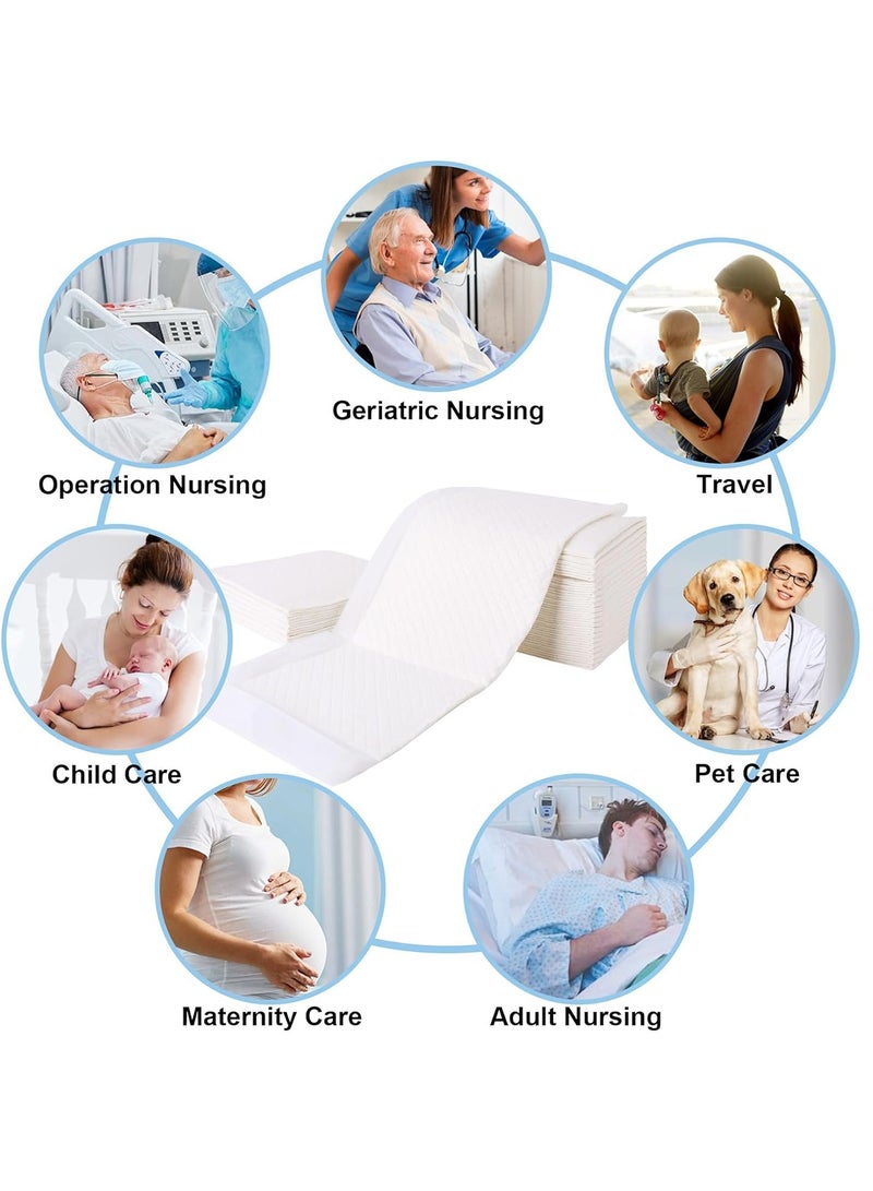 HomKawt Disposable Baby Urine Pads ,Soft Waterproof Infant Changing Mats, Breathable Pee Pads for Newborns, Travel & Home Use, Quick Absorbent & Leak-Proof Protection,33x45cm, 20pcs - Image 5