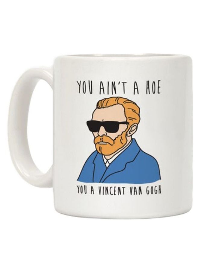 فون بلانيت مج قهوة بطبعة أنت لست مجرفة أنت فنسنت فان جوخ أبيض/أزرق/بني