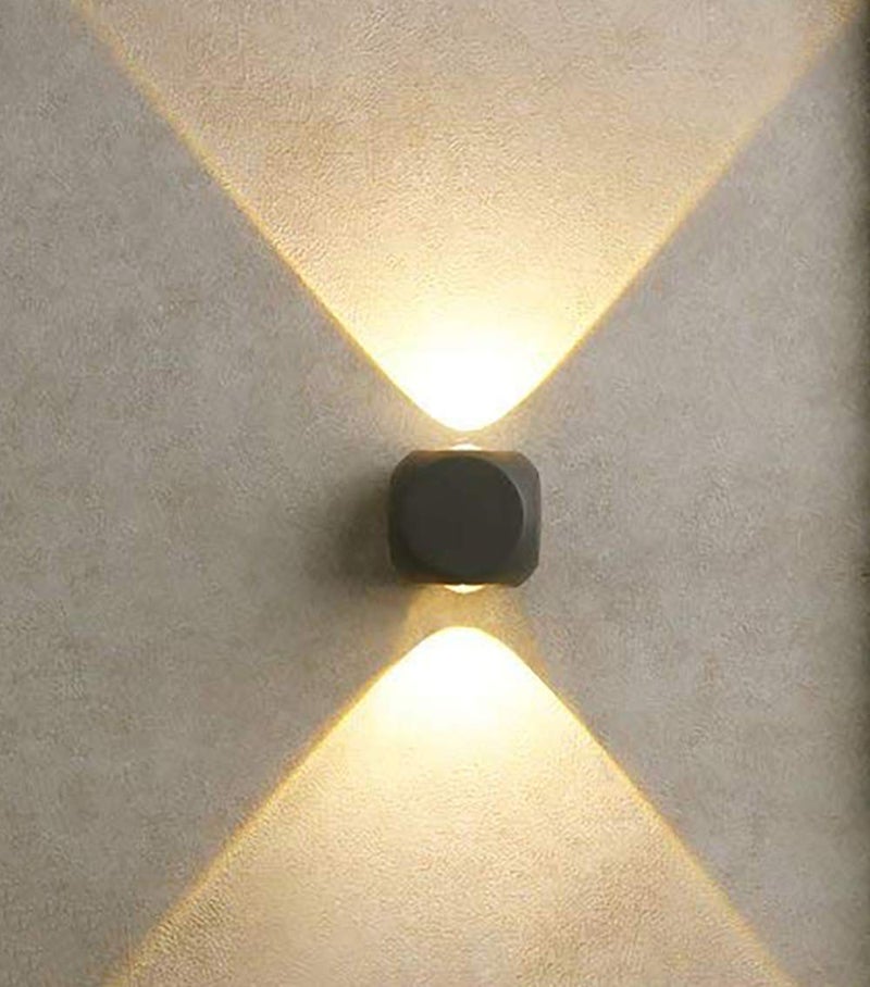 CITRA IP65 8 Watts Waterproof Wall Up Down Light Lamp- Black , Metal - Image 1