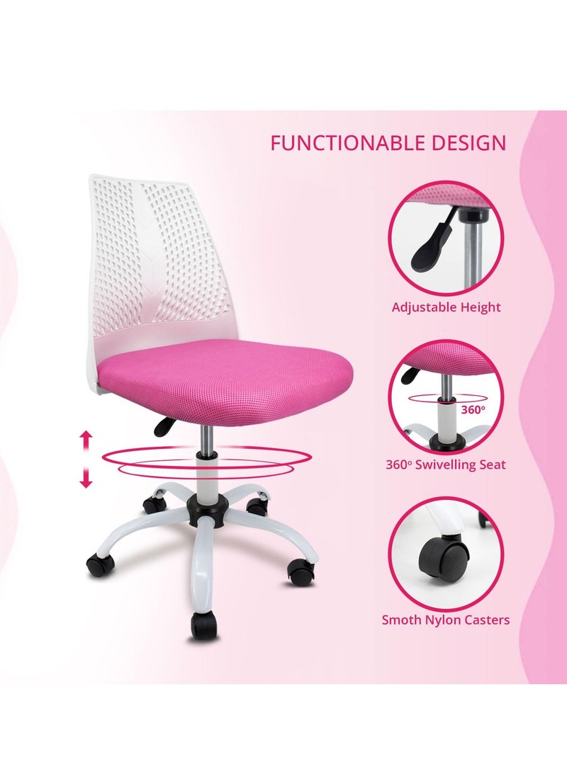 Bonita - Home Office Kids Desk Chair Adjustable Swivel Fabric Seat Without Arm set Computer Chair - Image 1