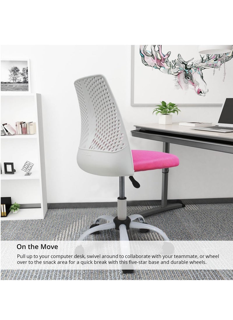 Bonita - Home Office Kids Desk Chair Adjustable Swivel Fabric Seat Without Arm set Computer Chair - Image 1