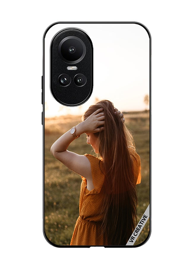 VR CREATIVE Protective Case Cover For Oppo Reno 10 Pro Sunset Girl Design Multicolour - Image 1