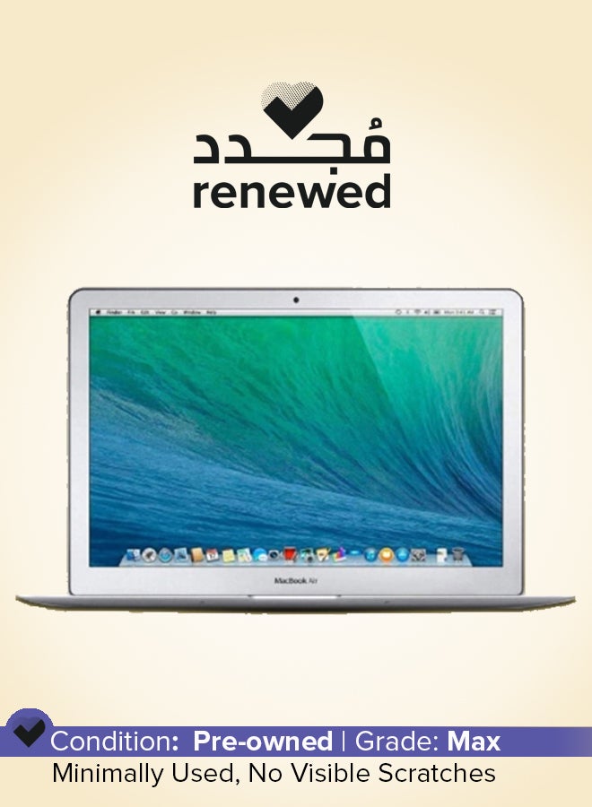 Apple Renewed - Macbook Air Laptop With 13.3-Inch HD Display, Core i5 Processor/Dual Core/5th Gen/8GB RAM/128GB SSD/Intel HD Graphics 6000 Graphics/Mac OS X 10.3 Panther silver - Image 1
