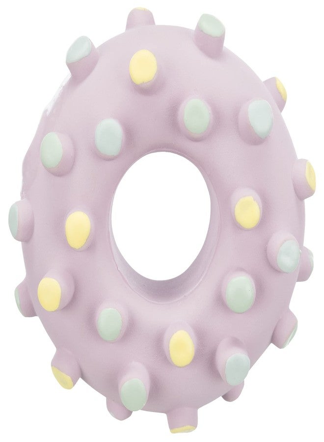 TRIXIE Junior Mini Ring Soundless Dog Chew Toy, 8 cm | Latex Dog Toy for Puppies & Small Dogs, Soft Bite-Friendly Puppy Toy for Indoor Play, Gentle Chew Toy for Daily Activity & Engagement
