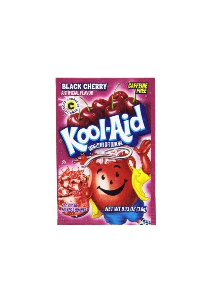 Kool-Aid Black Cherry Unsweetened Soft Drink Mix - 48 Pack