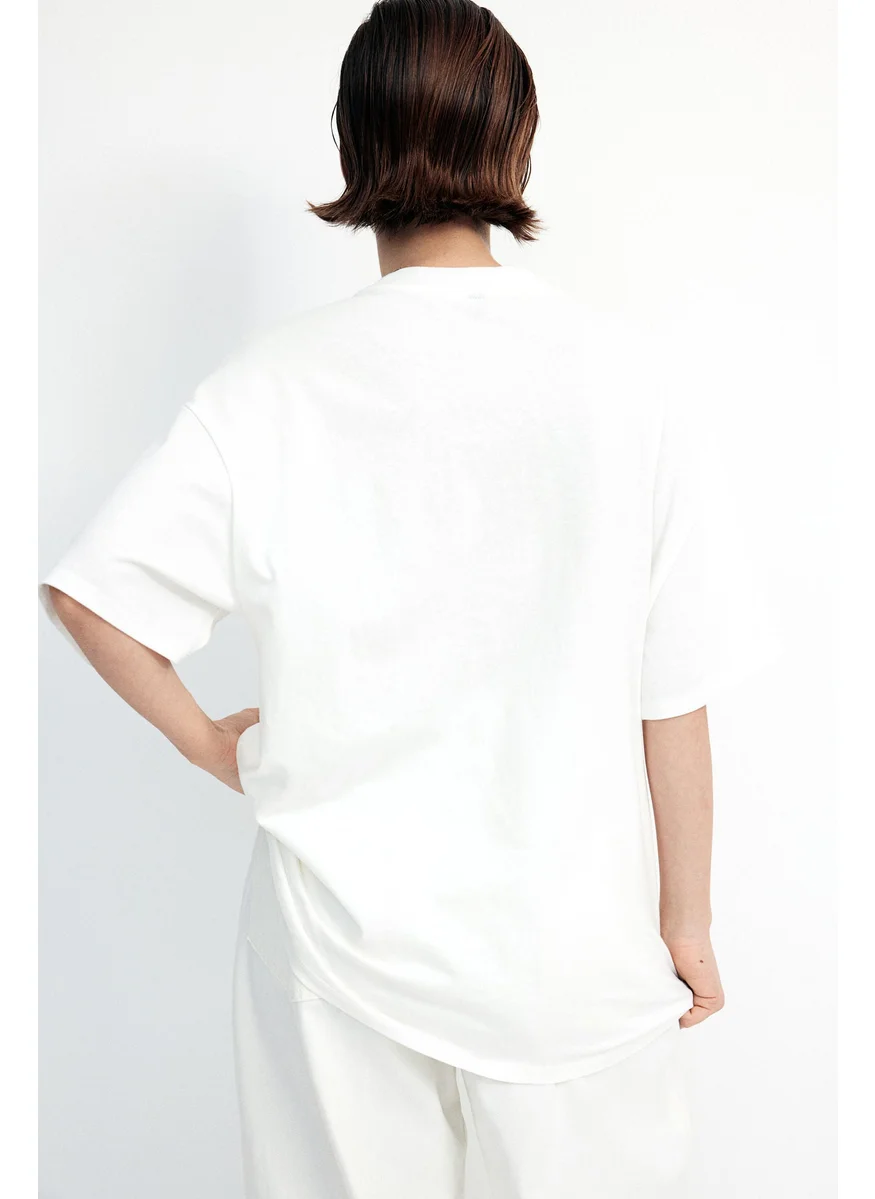 H&M Oversized Motif-Detail T-Shirt