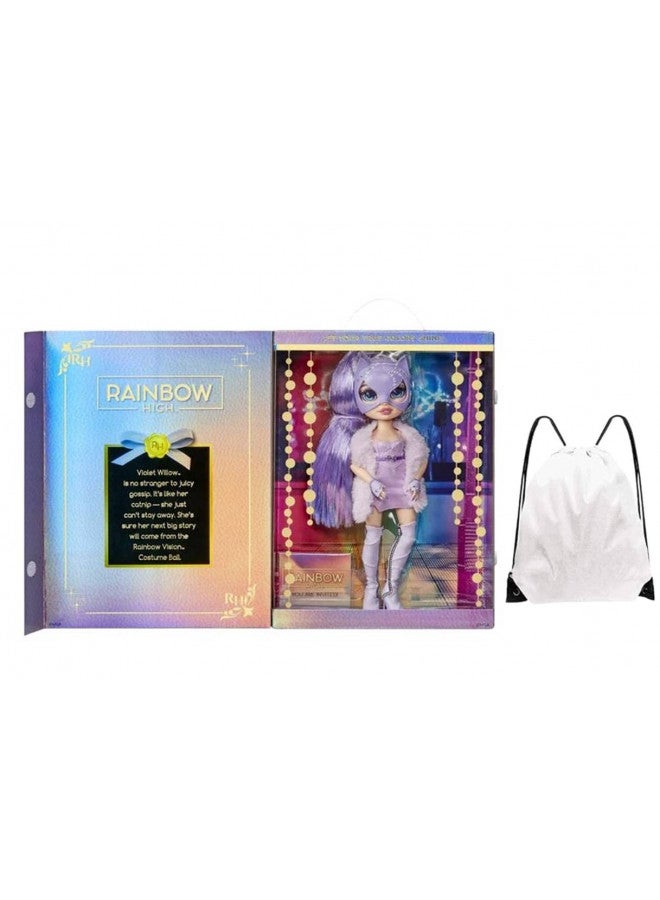 RAINBOW HIGH Rainbow Vision Costume Ball Rainbow High Doll - Fashion Collectors Doll - 11 inch (Violet Willow) - Image 1