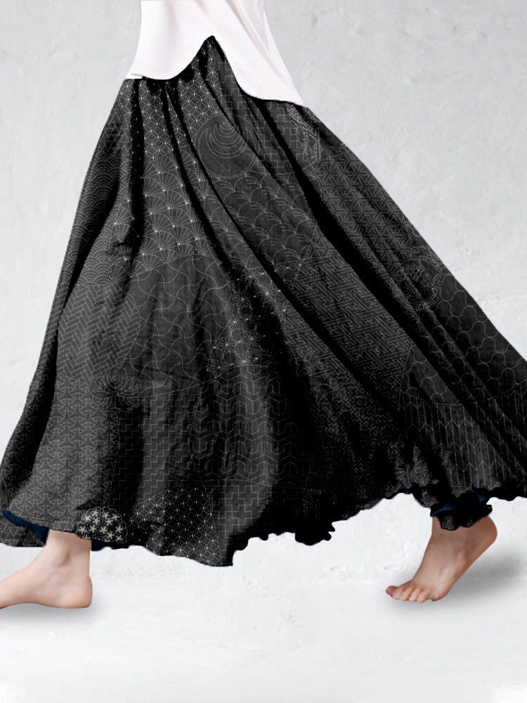 Spring and Summer Fashion New Women''s Large Skirt 3D Printed Skirt - Image 5