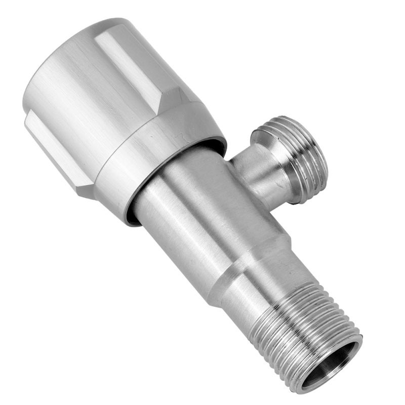 Stainless Steel Angle Valve G1/2in Thread Rust Proof - Easy To Install Corrosion Resistant Stop Valve for Home Bathroom Plumbing - Image 3