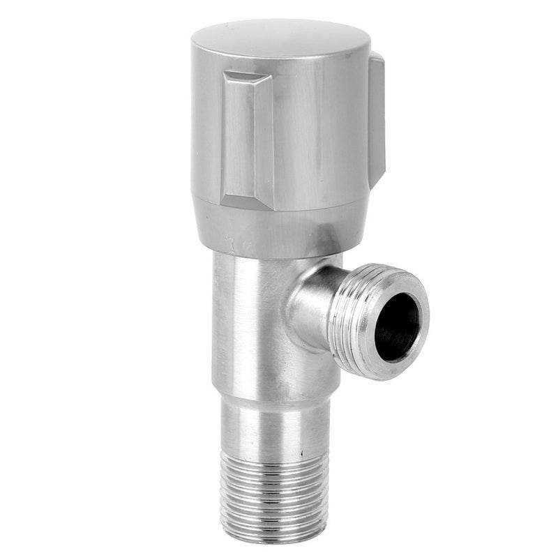 Stainless Steel Angle Valve G1/2in Thread Rust Proof - Easy To Install Corrosion Resistant Stop Valve for Home Bathroom Plumbing - Image 2
