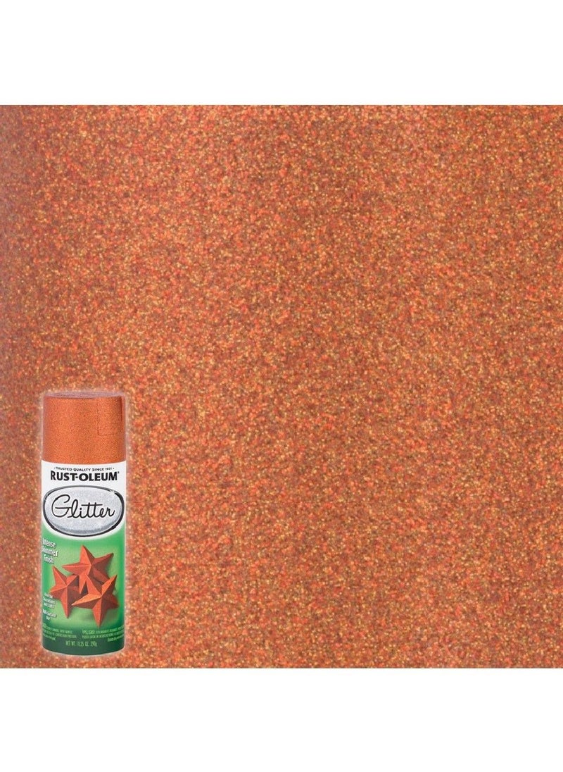 RUST-OLEUM - Rust-Oleum 10.25 Oz Orange Glitter Spray - Image 1