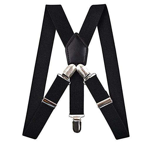 CLOTHERA Suspender and Bow Tie for Men - Black - Image 2